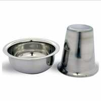 Khatana Premium Quality Stainless Steel Coffee Dabra with Vati Set