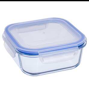 Sanjeev Kapoor Lock and Lock Clear Square Glass Container 400 ml @19