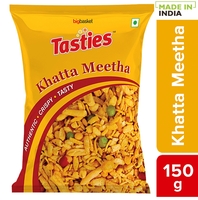 Big Basket - Tasties (150g) Khatta Meetha, All in one mixture & Aloo bhujia at ₹9