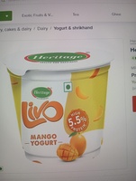  Big basket: Flat 70%off on Heritage Livo Mango Yogurt and ice cream 