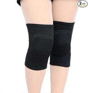 Serveuttam Knee Pads for Men & Women – Heavy Front Padding for Injury Protection | Ideal for Dance, Yoga, Cycling & Skating | Easy Wear | Black, Medium