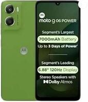 Motorola Moto g06 Power (Pantone Tendril, 4GB RAM, 64GB Storage) | 7000mAh Battery | 6.88" 120Hz HD+ Display | 50MP Camera | Android 15 | MediaTek Helio G81 | IP64 | Gorilla Glass 3