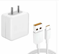 MAK 80 W SuperVOOC 6 A 80 Watt -VOOC, Dart, WARP, DASH Adapter with White Type-C Cable Charging Adaptor Travel Fast Charger with Detachable Cable (White, Cable Included)