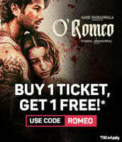 O’ Romeo BOGO Offer on BookMyShow (16th February)