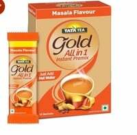 Tata Tea Gold All-in-1 Instant Premix Masala Tea, 14g Per Serve, Quick & Easy To Make Masala Chai, 10 Sachets