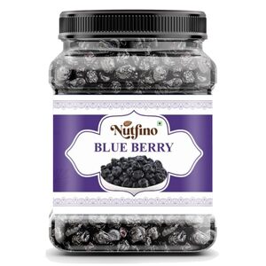 Nutfino Organic Dried Blueberry 500gm | Whole & Naturally Sweet Blueberry | High in Antioxidants & Fiber | Premium Dried Berry (500gm) 