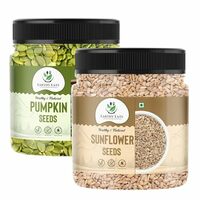Earthy Eats Combo Pack Pumpkin & Sunflower Seed (250gm Each Jar) | Nutrient-Rich Healthy Diet Snack | Baking, and Salads, Yogurt & Smoothies | Kaddu Seeds for Eating | Pepitas | Rich in Dietary Fibre