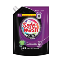 Safewash Matic Front Load Liquid 2L Detergent on Instamart