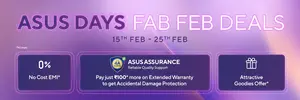 ASUS FAB FEB Special Sale - Upto 50% Off (15th feb - 25th feb)