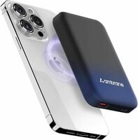 Ambrane Magsafe Wireless 10000Mah Fast Charging USB Type-C Input Power Bank, Strong Magnet, 22.5W Output For iPhone 12 & Above