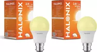 Halonix 2.9W LED Light Bulb | Yellow (3000K) |Pack of 2|Energy Efficient| 4kv Surge Protection |High Lumens per watt, B22