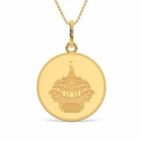 Kalyan Jewellers 24K (999) Purity Ayodhya Gold Coin Pendant 5 Gms