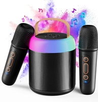 VELOMAX Karaoke Mic with Speaker for Kids (2 Microphones)