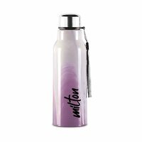 MILTON Steel Marble 600 Leak Proof, Wide Mouth & Easy to Open Insulated Inner Steel Outer Plastic Water Bottle, 520 ml, Voilet, School | Office | Travel Bottle