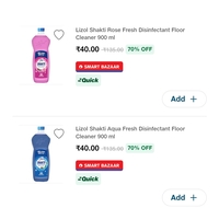 Lizol 900ml @ ₹40 (70% Off) – Stock Up Deal!