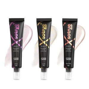 Sotrue Strobe Cream, Pack of 3, Rose Gold, Pink and Gold
