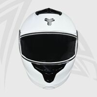 Phantom Zx Series- Glossy White Helmet