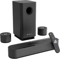 Zebronics 380W Soundbar with Dolby Audio, 5.1 Channel Surround, 13.33cm Subwoofer, Dual Rear Satellites, Bluetooth v5.4, HDMI ARC, Optical in, AUX, USB (Juke Bar 9300C) 