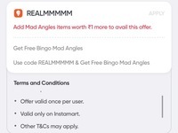 Swiggy Instamart: Free Bingo Mad Angles