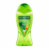 Palmolive Aroma Morning Tonic Body Wash, 250ml Shower Gel Single Bottle, 100% Natural Citrus Essential Oil & Lemongrass Extracts for a Smooth Skin, Green