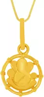 WHP Jewellers Siddhivinayak Yellow Gold Pendant for Women 2gm | Save extra 10% coupon