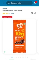 Yogabar Protein Bar Coffee Rush 50 g at ₹34 on Jiomart