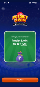 Swiggy Predict & Win 100 Cash
