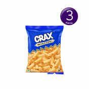 Zepto : Crax Crunchy Pipes Salted Puff Snacks Combo 3 x 72 g