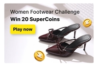 2 supercoins challenges win 40 coins/ Men Footwear Challenge/ Women Footwear Challenge