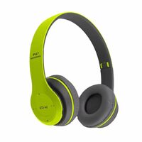 icall P47 Wireless Gaming Bluetooth Headphones Over Ear Enjoy 6 Hrs Playback (Green)