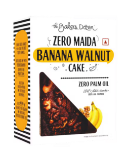 Instamart : The Baker's Dozen Zero Maida Banana Walnut Cake  