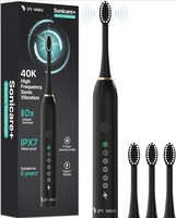 DR VAKU Sonicare+ Electric Toothbrush (6 Modes, 4 Brush Heads) 