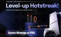 Popupi - levelup hotstreak event - stand a chance to win PS5 & dyson air wrap , upto 8500 gold and 150 pop coins 