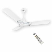 RR Signature New York Brooklyn 5 Star BLDC Ceiling Fan with Remote I High Speed I Ceiling Fan for Home Chrome White, 3 + 2 Years Warranty, Free Installation