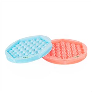 Clazkit 37-Grid Hexagon Emoji Ice Cube Tray (Multicolor) Pack of 2 [Apply Coupon]