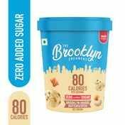 The Brooklyn Creamery Brooklyn Bridge Butterscotch Ice Cream Cup |Low Calorie Zero Added Sugar at 39 !( location specific 400075)