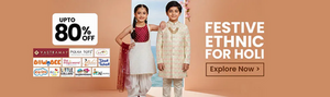 FirstCry - Festive Ethnic for Holi - Up To 80% Off + Up To 10% Off on Bank Offers 