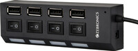 ZEBRONICS 150HB, 4 USB Ports and LED Indicator with Individual Switch ZEB-150HB USB Cable