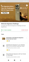 Motorola Signature Challenge on Flipkart Earn 30 supercoins free