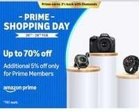 Amazon Prime Shopping Day - [Feb- 26 - 28] Upto 70% Off on electronics + 5% Off Prime Members