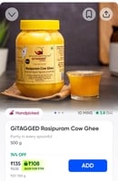 GiTAGGED Rasipuram Cow Ghee at 79% off || Maxxsaver || Mumbai 421***