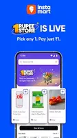 Instamart - Flat ₹30 off on MOV of ₹399 using BHIM payment App