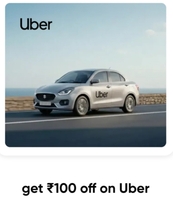 CRED: Get 100₹ off on Uber on paying any credit card bill in full (User Specific)