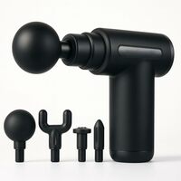 Conbre Revital Handheld Deep Tissue Massage Gun for Pain Relief & Muscle Recovery | Portable Body Massager with 6 Speed Levels, 4 Massage Heads, 1200mAh Battery | Home, Office & Gym