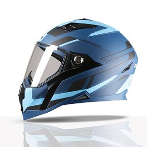 TVS Racing Anti Matter Full Face Helmet for Bike & Motorcycle Riders-DOT & ISI Certified-Lightweight ABS Shell, UV Resistant-Ventilated Comfort Liner, Quick-Release Visor & Chin Strap