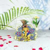 MANGAL BHAVAN  Laddu Gopal Brass Idol Janmashtami - 3 x 4.5 x 4.3 cm