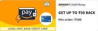 Add Rs. 500 To Amazon Wallet Using HDFC CC & Get Upto Rs. 50 Cashback 