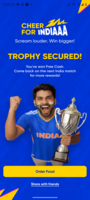 Swiggy Cheer for India live for today match