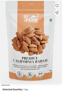 Zen Farm Natural healthy and Tasty badam (almonds) Premium California 1 × 1kg