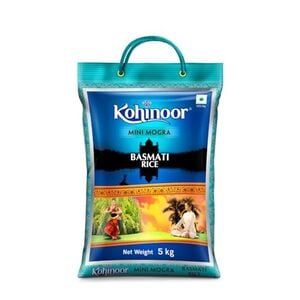 Kohinoor Minimogra Basmati Rice 5Kg | Long Grain | Ideal for Daily Use | Hygienically Packed | Flavourful & Aromatic